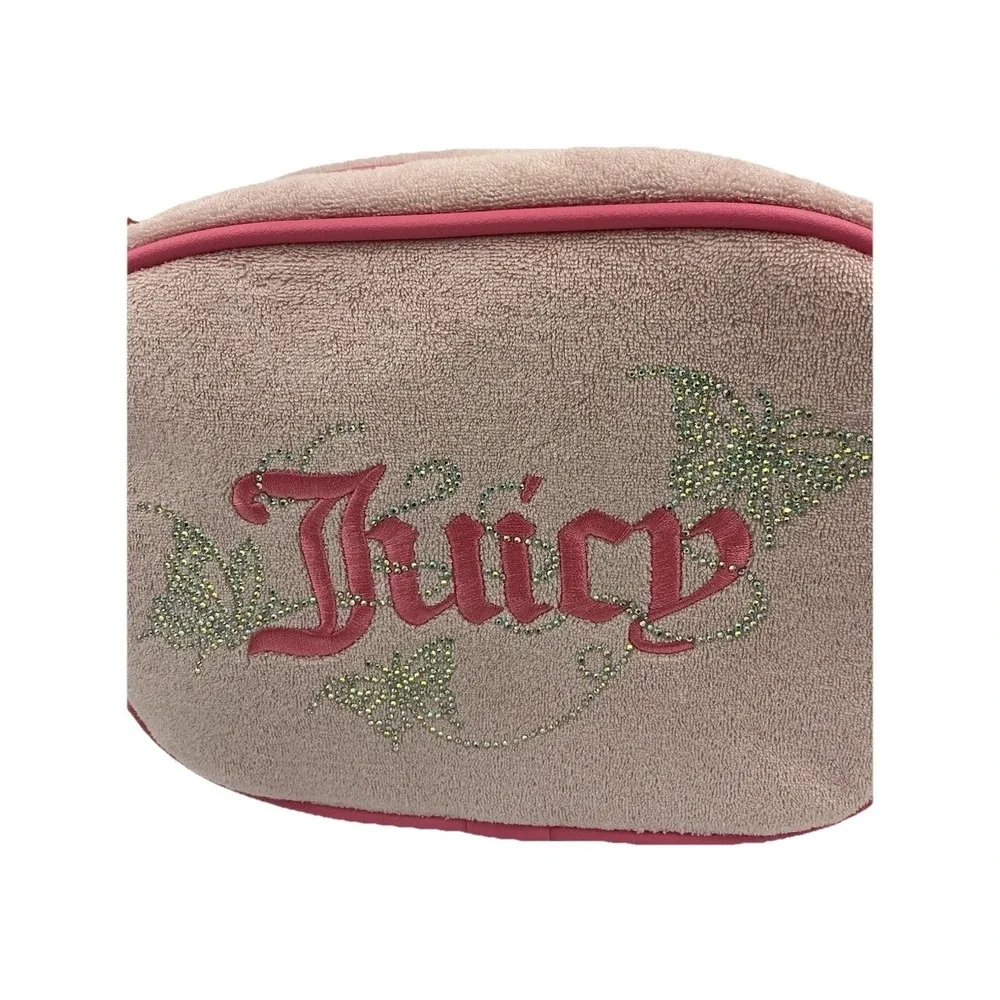 Juicy Couture Wingin It Crossbody Camera Bag Butterfly Design Pink Diamond NWT